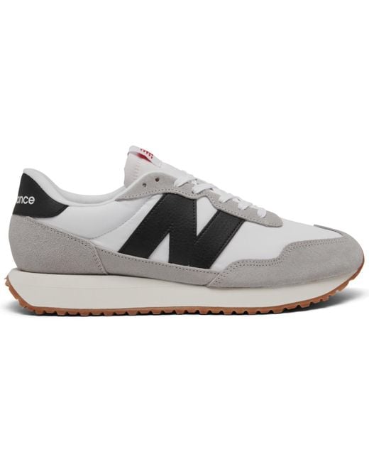 New Balance Gray 237 Casual Sneakers From Finish Line for men