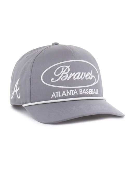 '47 Gray Atlanta Braves Foundational Hitch Adjustable Hat for men