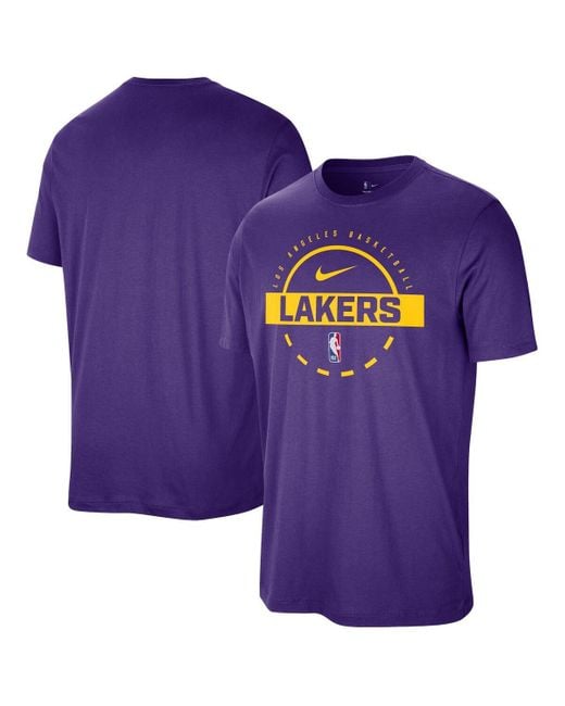 Nike Purple Los Angeles Lakers Authentic Practice T-shirt for men