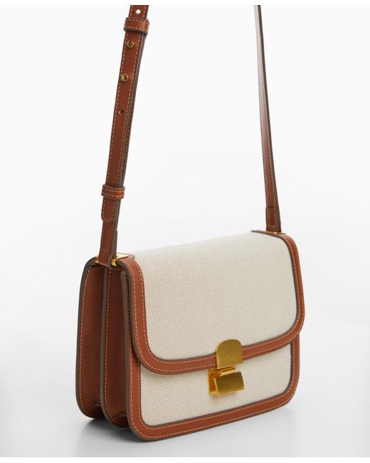 Mango Brown Flap Detail Crossbody Bag