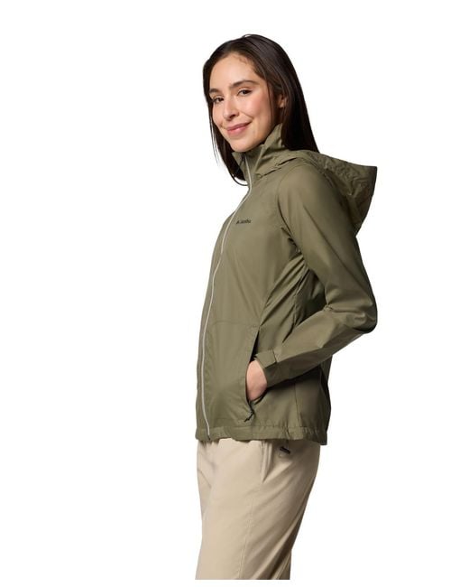 Columbia Green Switchback Iv Hooded Packable Jacket