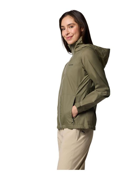 Columbia Green Switchback Iv Hooded Packable Jacket