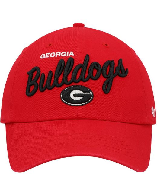 '47 Red Georgia Bulldogs Phoebe Clean Up Adjustable Hat