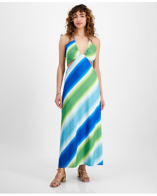 Rachel Roy Multicolor Willow Side-cutout V-neck Dress