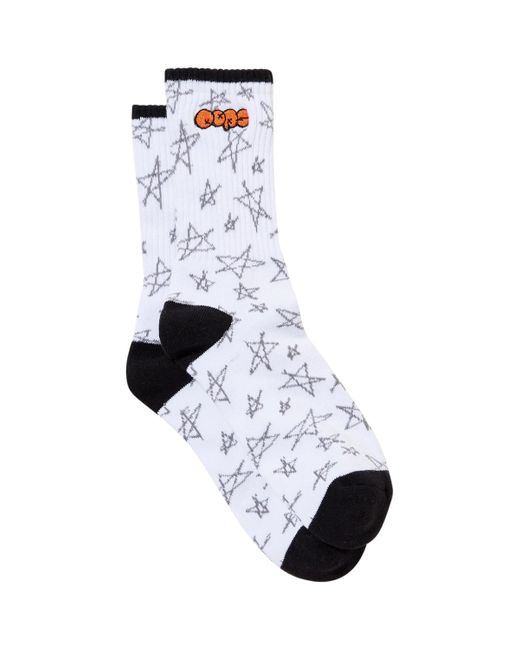 Cotton On White Graphic Sock for men