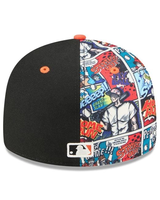 KTZ Multicolor Black/orange Baltimore Orioles 2025 Mlb Diamond Hero Edition Low Profile 59fifty Fitted Hat for men