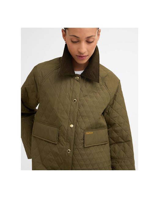 Barbour Green Kirby Quilt Jacket