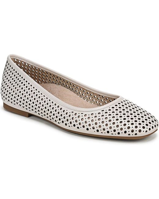 Vionic White Orinda Perf Ballet Flats