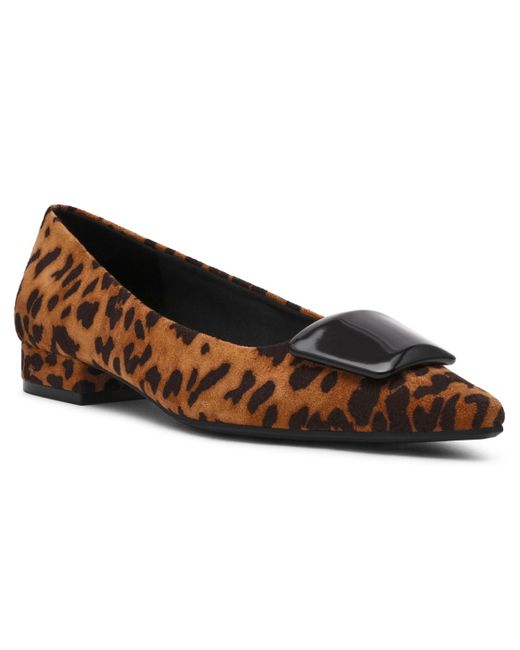 Anne Klein Brown Crawford Pointed Toe Flats