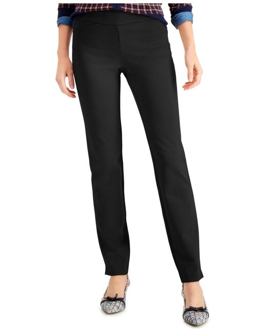 Charter Club Synthetic Pull-on Ponté-knit Pants, Created For Macy's in ...