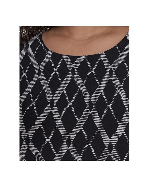 Tommy Hilfiger Black Plus Size Bell-sleeve Shift Dress