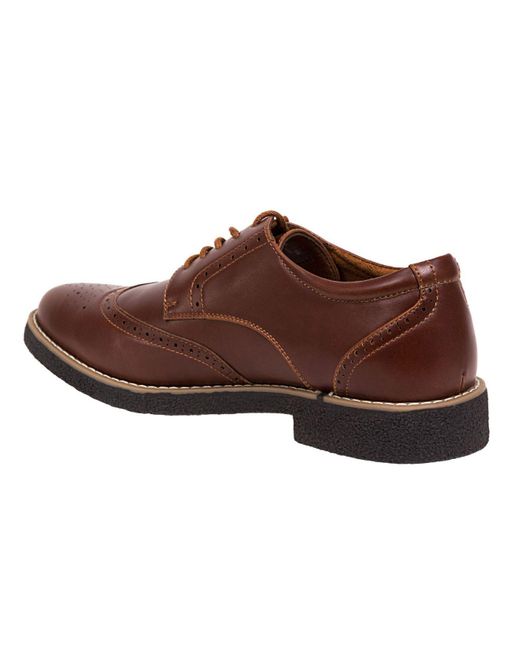 Deer Stags Creston Dress Casual Comfort Wingtip Oxford Shoes In