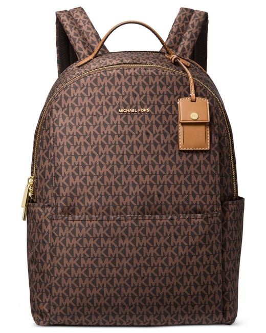 Michael Kors Brown Michael Sable Multifunction Backpack
