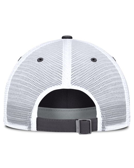 Nike Gray Chicago White Sox Wordmark Club Adjustable Trucker Hat for men