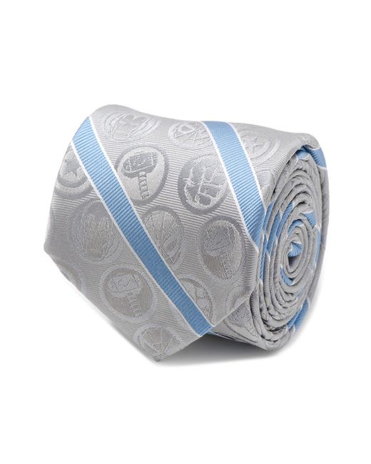 Marvel Blue Comics Stripe Tie for men