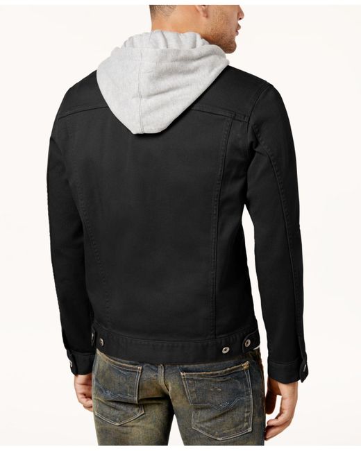 LRG Men's Rc Hooded Denim Jacket in 