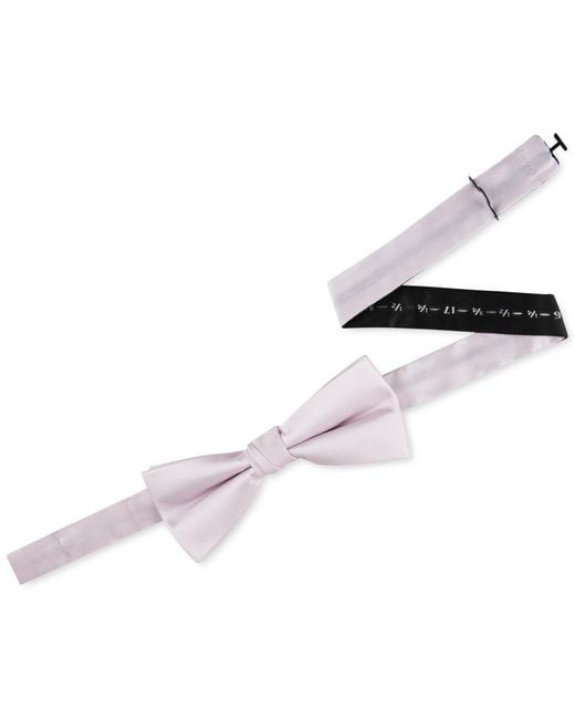 Calvin Klein Pink Unison Solid Pre-tied Bow Tie for men