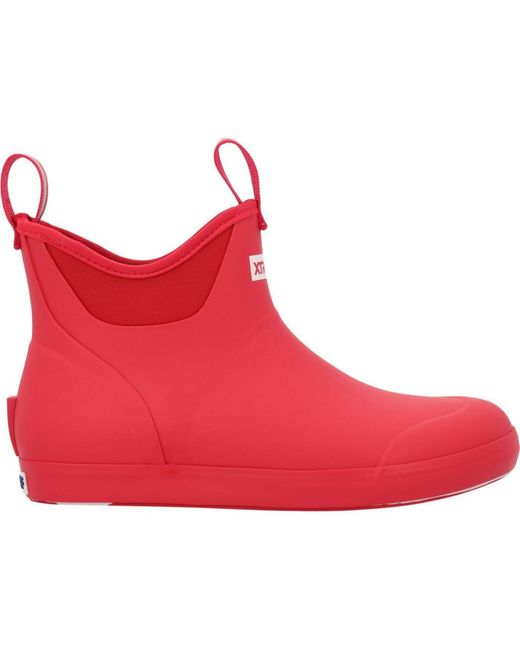 XtraTuf Red Ankle Deck Boot