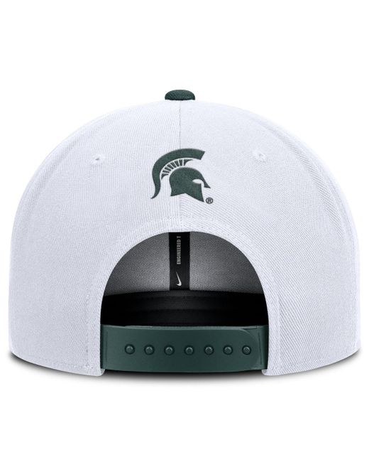Nike White/navy Penn State Nittany Lions 2025 On-field Patch Pro Dri-fit Snapback Hat for men