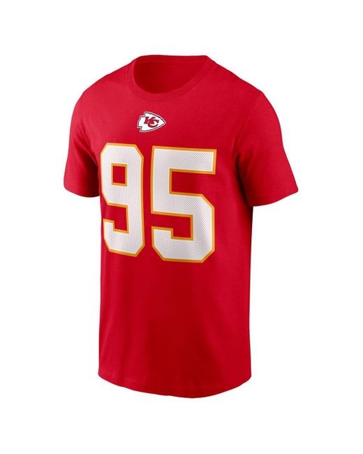 Nike Chris Jones Kansas City Chiefs Player Name And Number T-shirt in ...