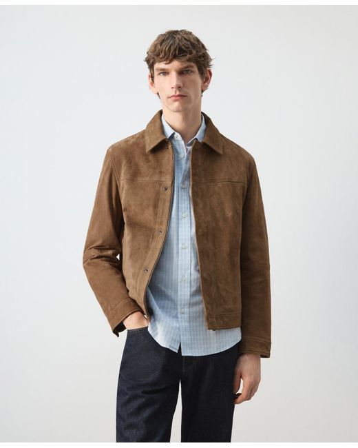 Mango Multicolor Leather Pockets Jacket for men