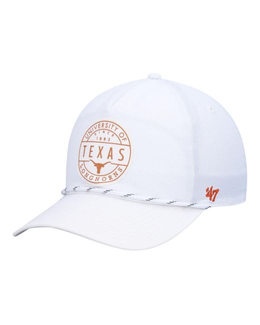 47 Brand White Texas Longhorns Suburbia Captain Snapback Hat for men
