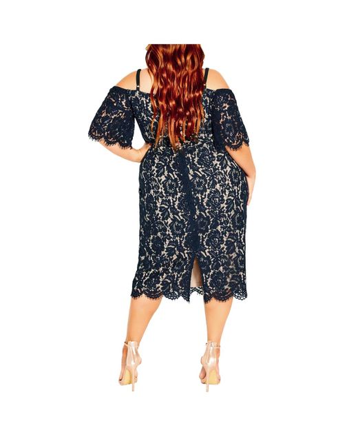 City chic top lace whisper dress