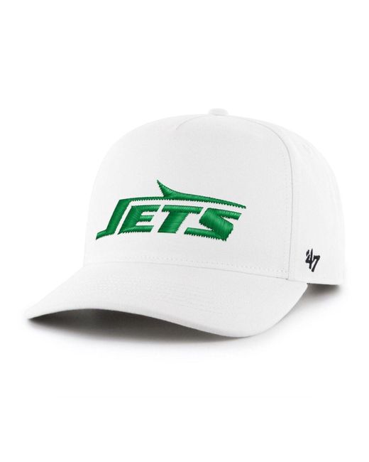 47 Brand Green White New York Jets Legacy Hitch Adjustable Hat for men
