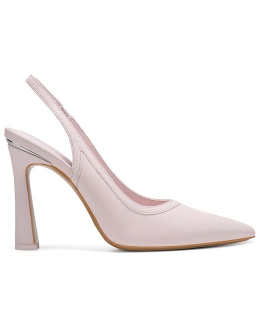 DKNY Blue Cinette Slingback Pumps