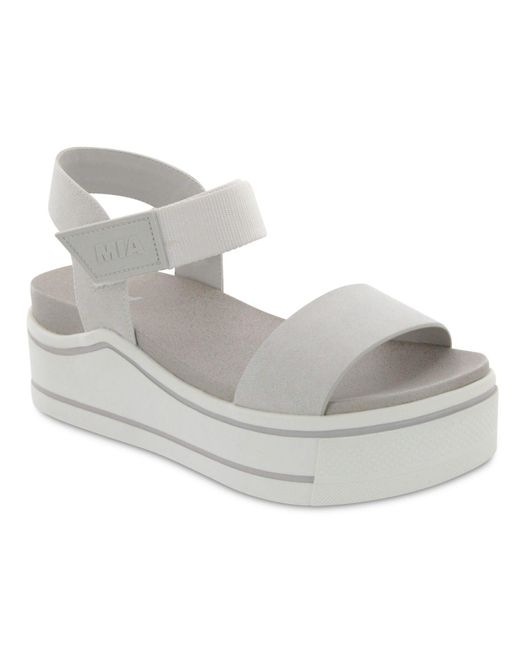 mia white sandals