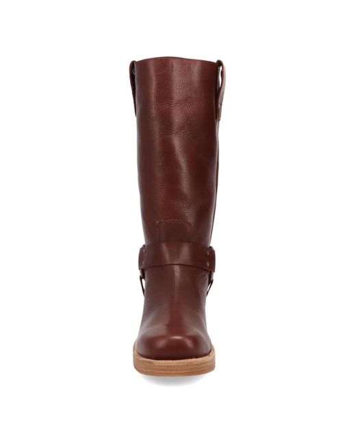 Dingo Brown Rip Leather Boot for men