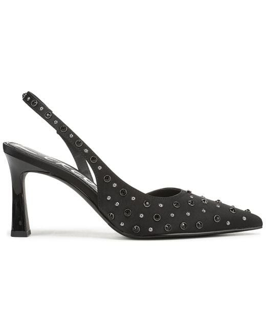 Circus by Sam Edelman Black Tallie Rhinestone Pointed-toe Asymmetrical Pumps