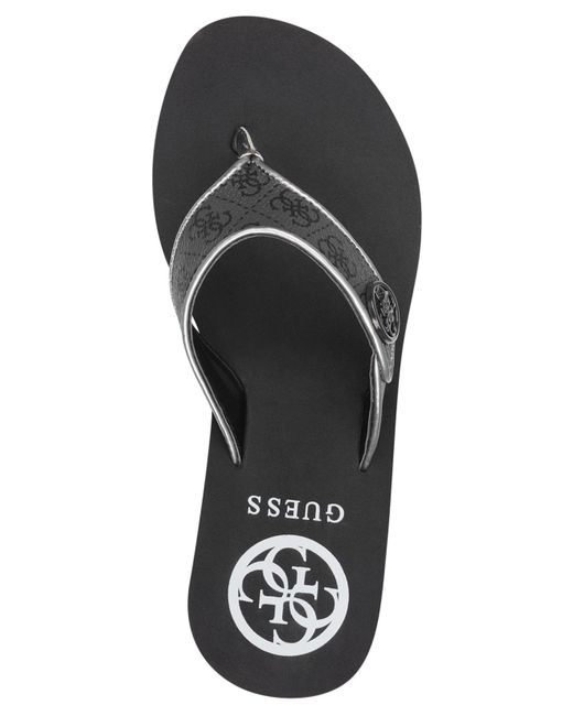 guess sarraly eva logo wedge sandals