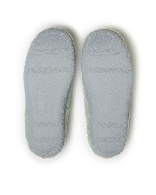 Dearfoams Gray Leslie Quilted Microfiber Terry Memory Foam Clog House Slipper