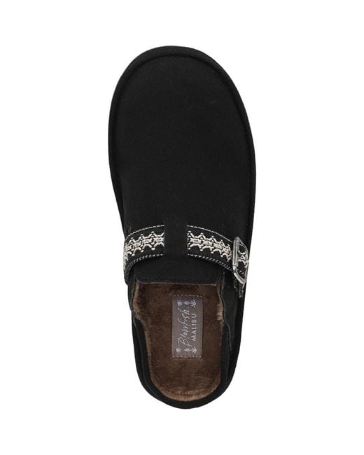 Blowfish Black Monday Round Toe Platform Mules