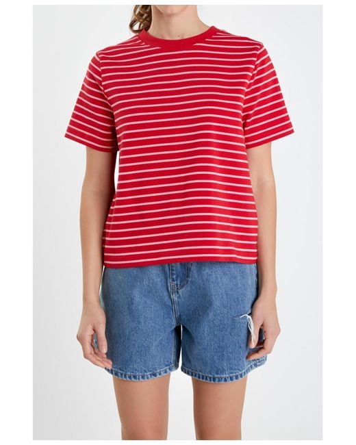 English Factory Red Stripe T-shirt