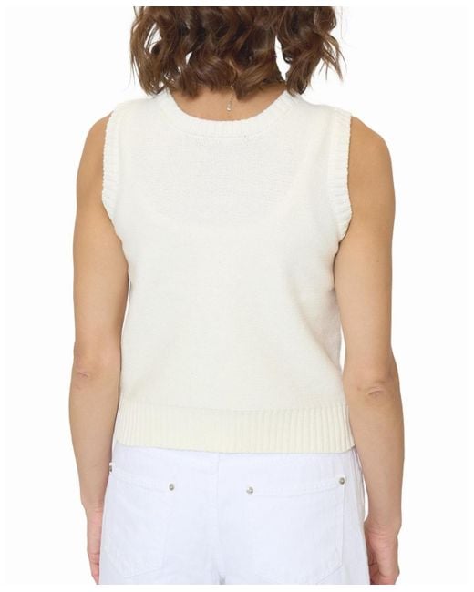 Central Park West White Evie Shell Print Tank Top