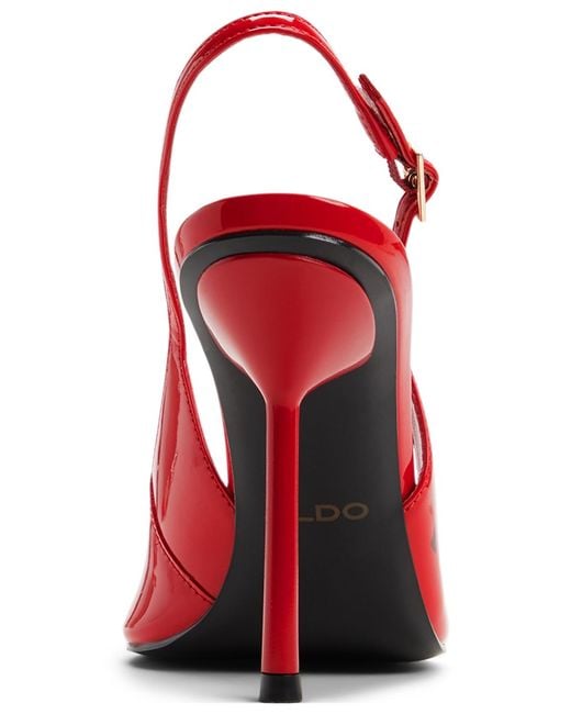ALDO Red Serrah Pointed Toe Slingback Pumps