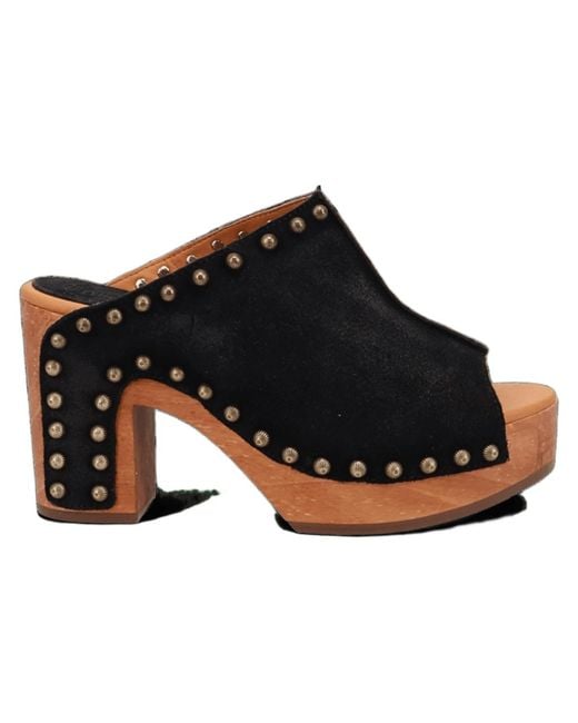 Dingo Black Echo Wooden Sandal