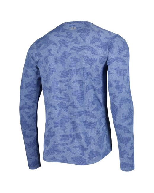 MSX by Michael Strahan Blue Indianapolis Colts Performance Camo Long Sleeve T-shirt for men