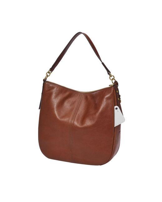 Fossil Jolie Leather Hobo in Brown Lyst