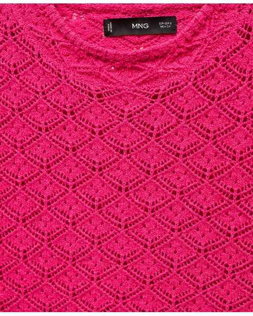 Mango Red Jersey Knitted Jumper