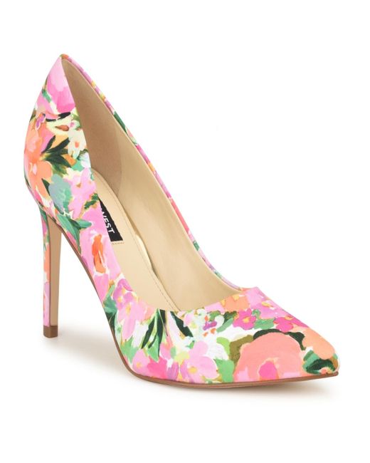 Nine West Ezra Stiletto Pointy Toe Dress Pumps in Pink | Lyst