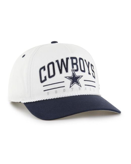 '47 White Dallas Cowboys Roscoe Two-toned Hitch Adjustable Hat for men