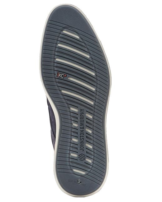 Johnston & Murphy Blue Parker Round Toe Sneakers for men