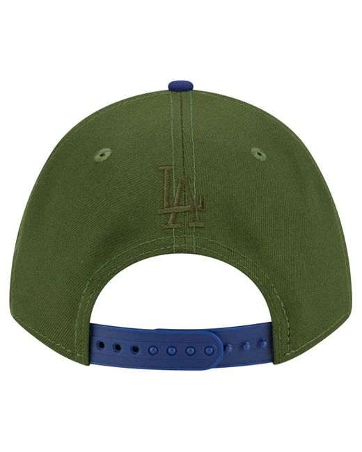 KTZ Green Los Angeles Dodgers City Feature 9forty A-frame Adjustable Hat for men