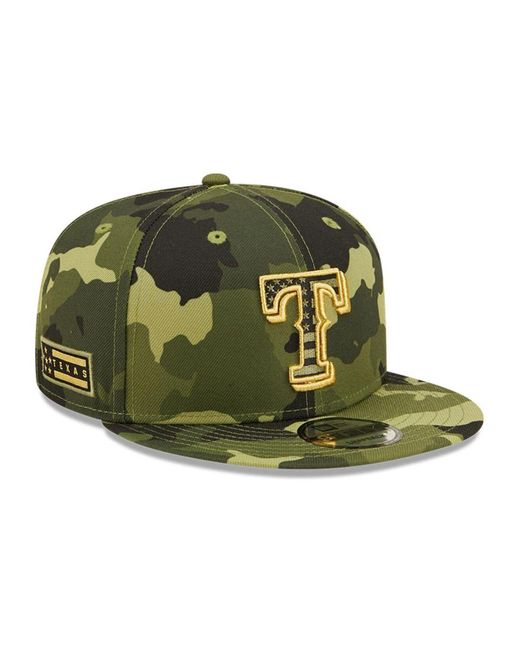KTZ Synthetic Camo Texas Rangers 2022 Armed Forces Day 9fifty Snapback