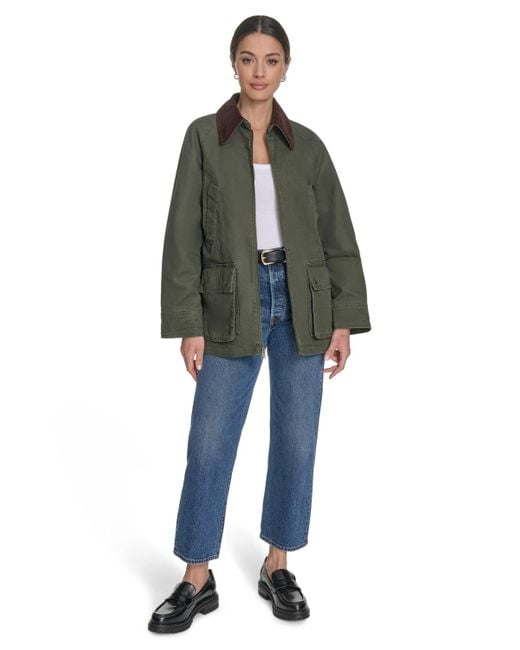 Levi's Green Front Zipper Barn Jacket