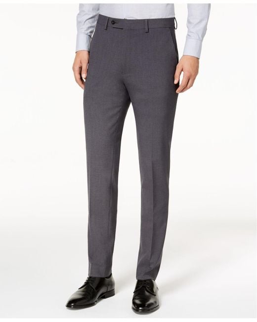 Calvin Klein Infinite Stretch Skinny-fit Dress Pants in Gray for Men | Lyst