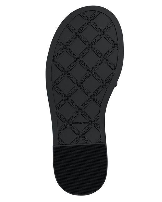 Michael Kors Black Michael Rosetta Flat Sandals